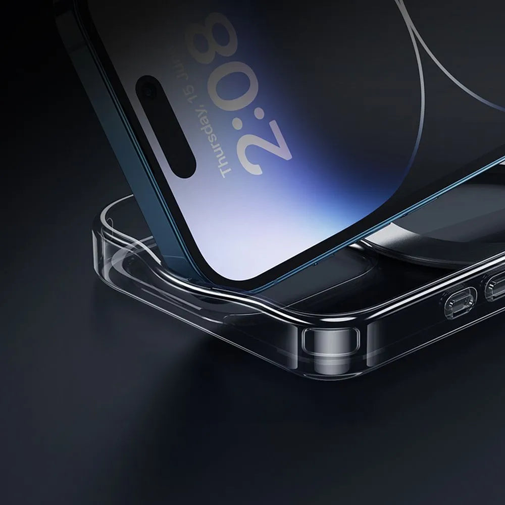 HOCO AS1 etui z vrtljivim obročkom, združljivim z MagSafe, za IPHONE 15 PRO MAX črne barve