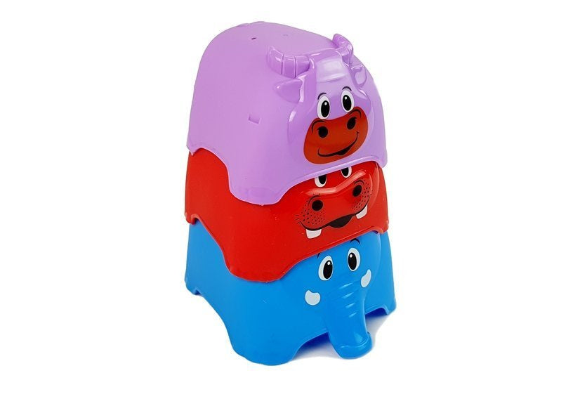 Piramida za slaganje za bebu Animals Cups