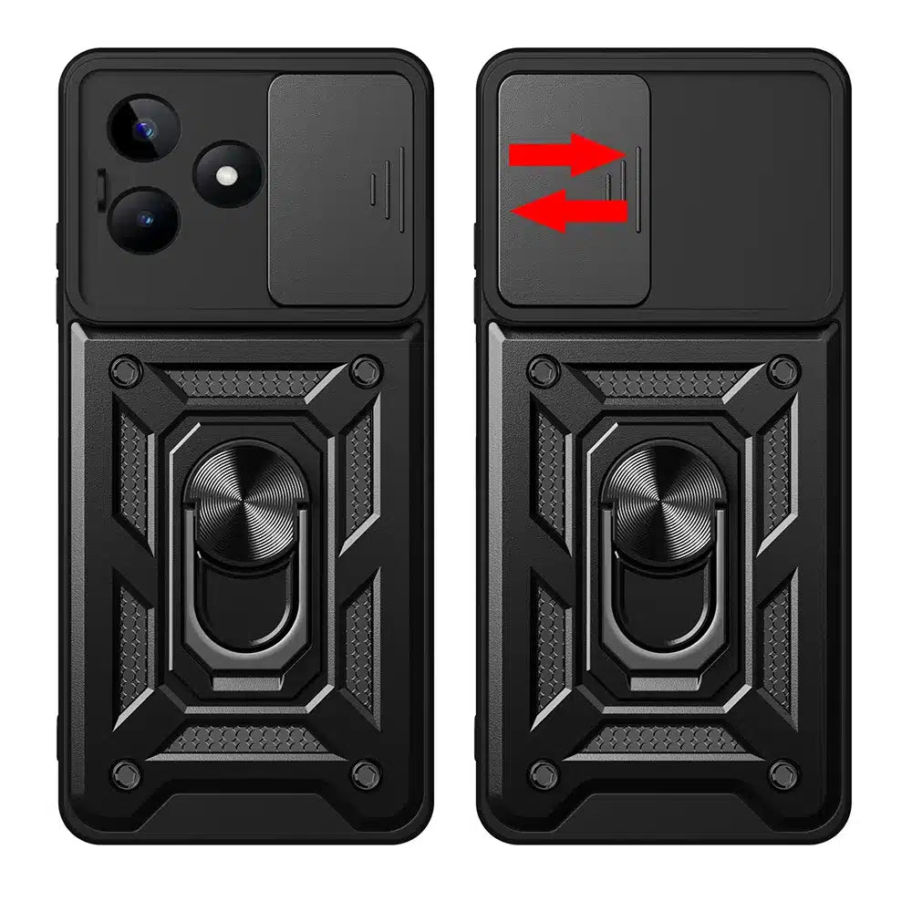 Techsuit – serija CamShield zaščitnih ovitkov za Xiaomi Redmi Note 13 5G – črna