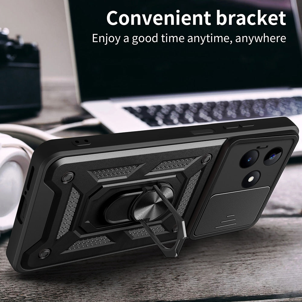 Techsuit – serija CamShield zaštitna maskica za Xiaomi Redmi Note 13 Pro 5G / Poco X6 - crna