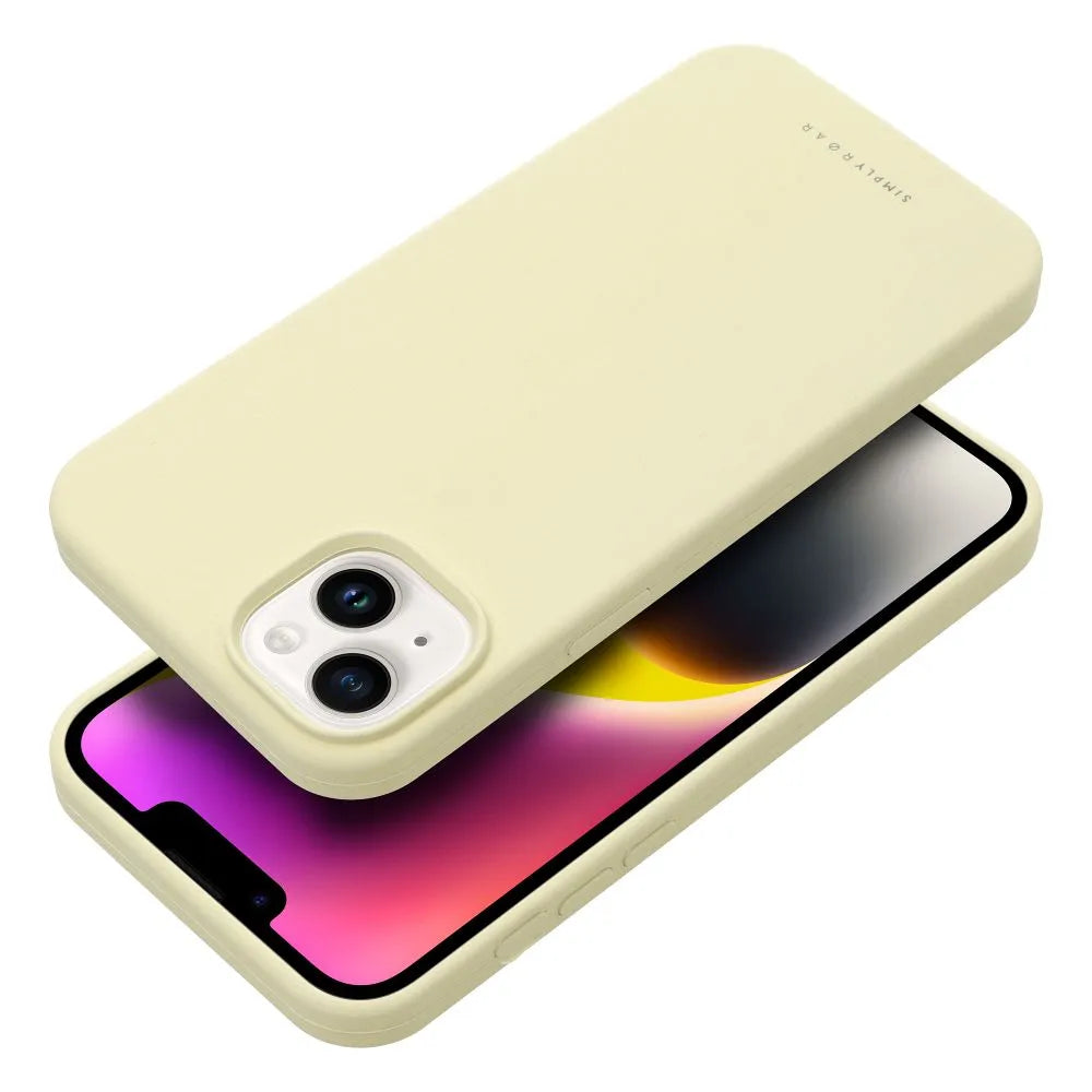 Roar Cloud-Skin etui – za iPhone 14 svetlo rumen