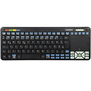 4v1 univerzalna tipkovnica za daljinsko upravljanje Smart TV, Sony, STB, Audio i PC - Crna KP36386