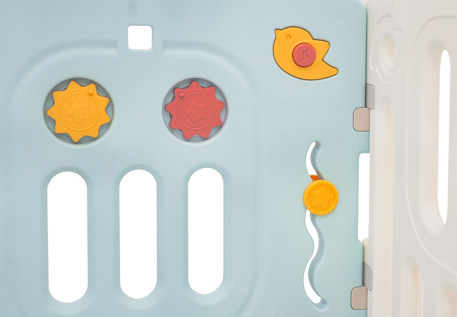 Modularna ogradica za bebe sa lopticama Hippo - plava