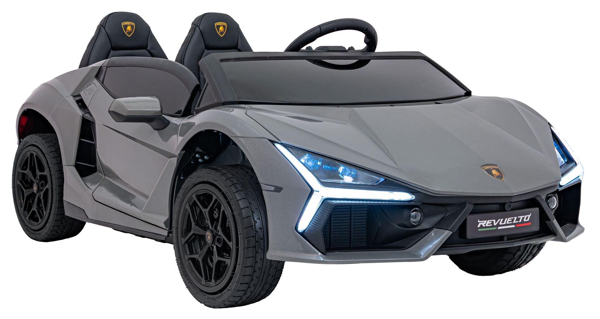 Licencirani auto na akumulator Lamborghini Revuelto XL STRONG - dvosjed - sivi