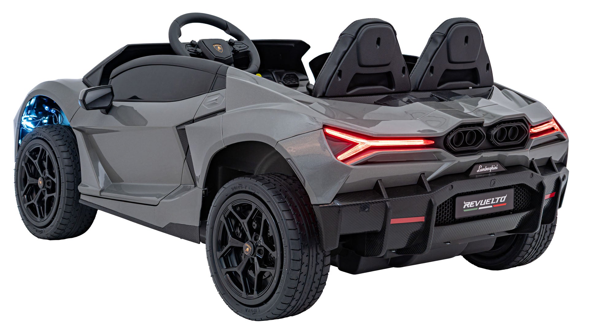 Licencirani auto na akumulator Lamborghini Revuelto XL STRONG - dvosjed - sivi