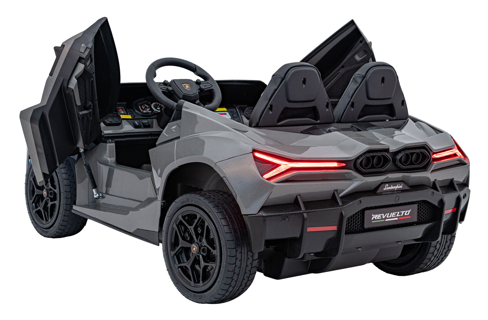 Licencirani auto na akumulator Lamborghini Revuelto XL STRONG - dvosjed - sivi