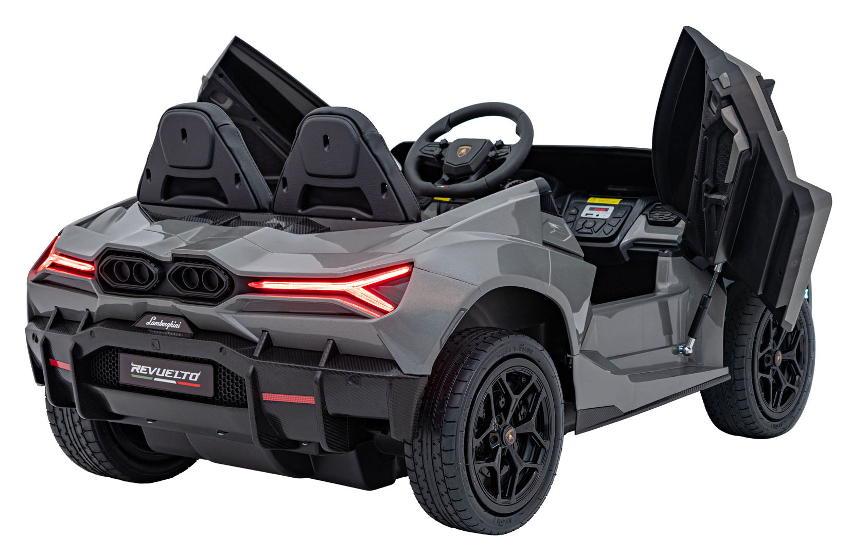 Licencirani auto na akumulator Lamborghini Revuelto XL STRONG - dvosjed - sivi