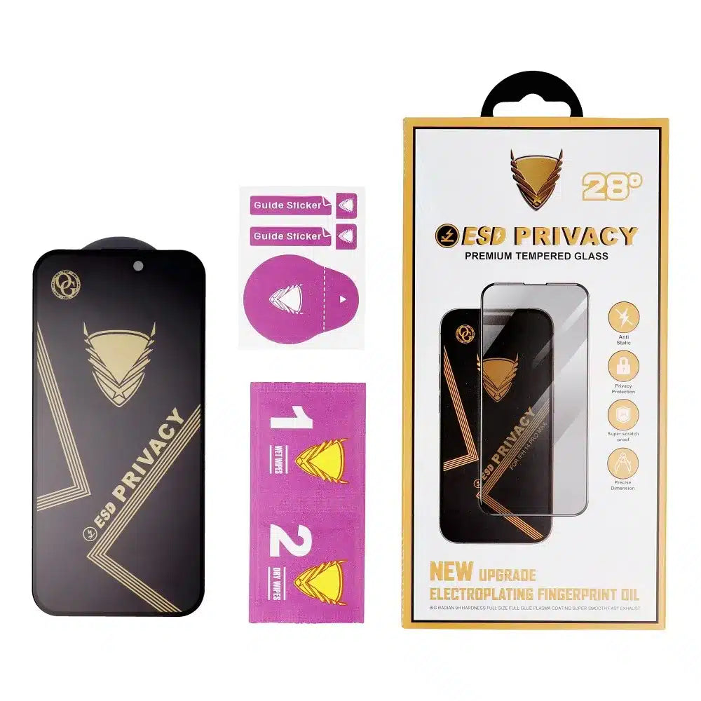 OG Premium Privacy Glass - za Xiaomi Redmi Note 14 Pro+ črno