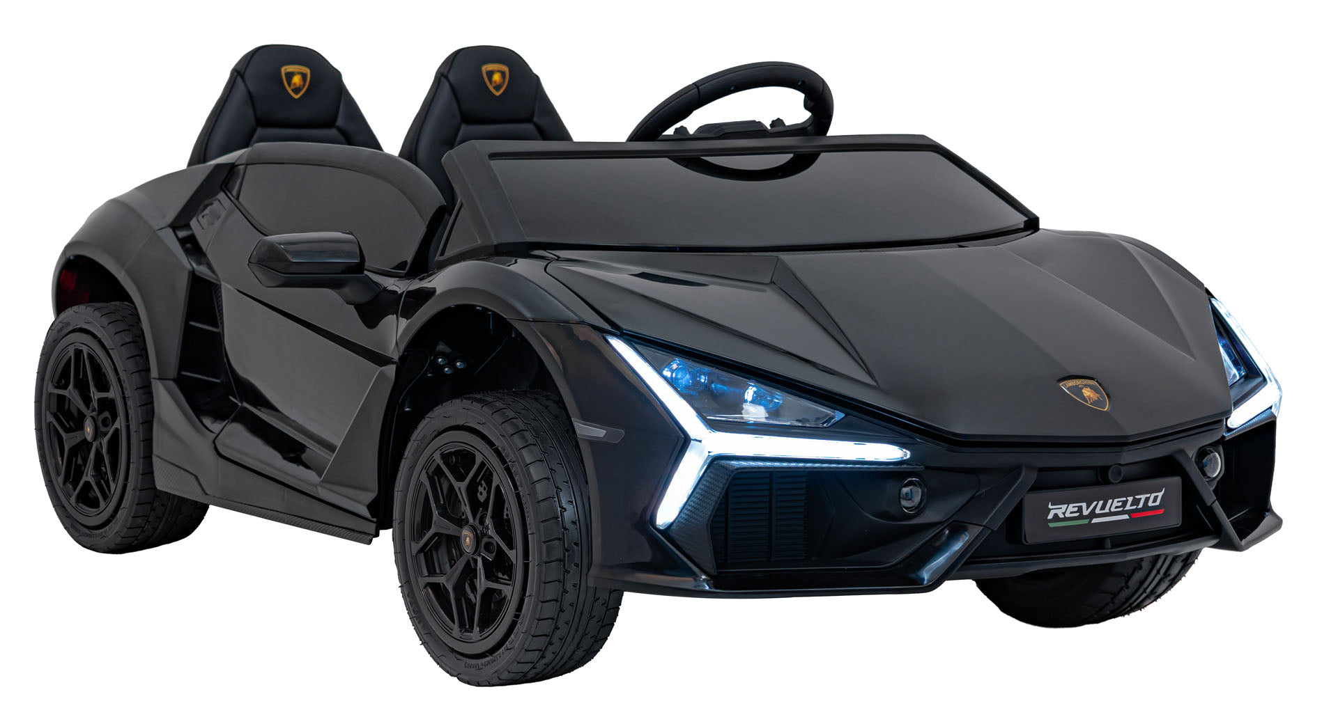 Licencirani auto na akumulator Lamborghini Revuelto XL STRONG - dvosjed - crni