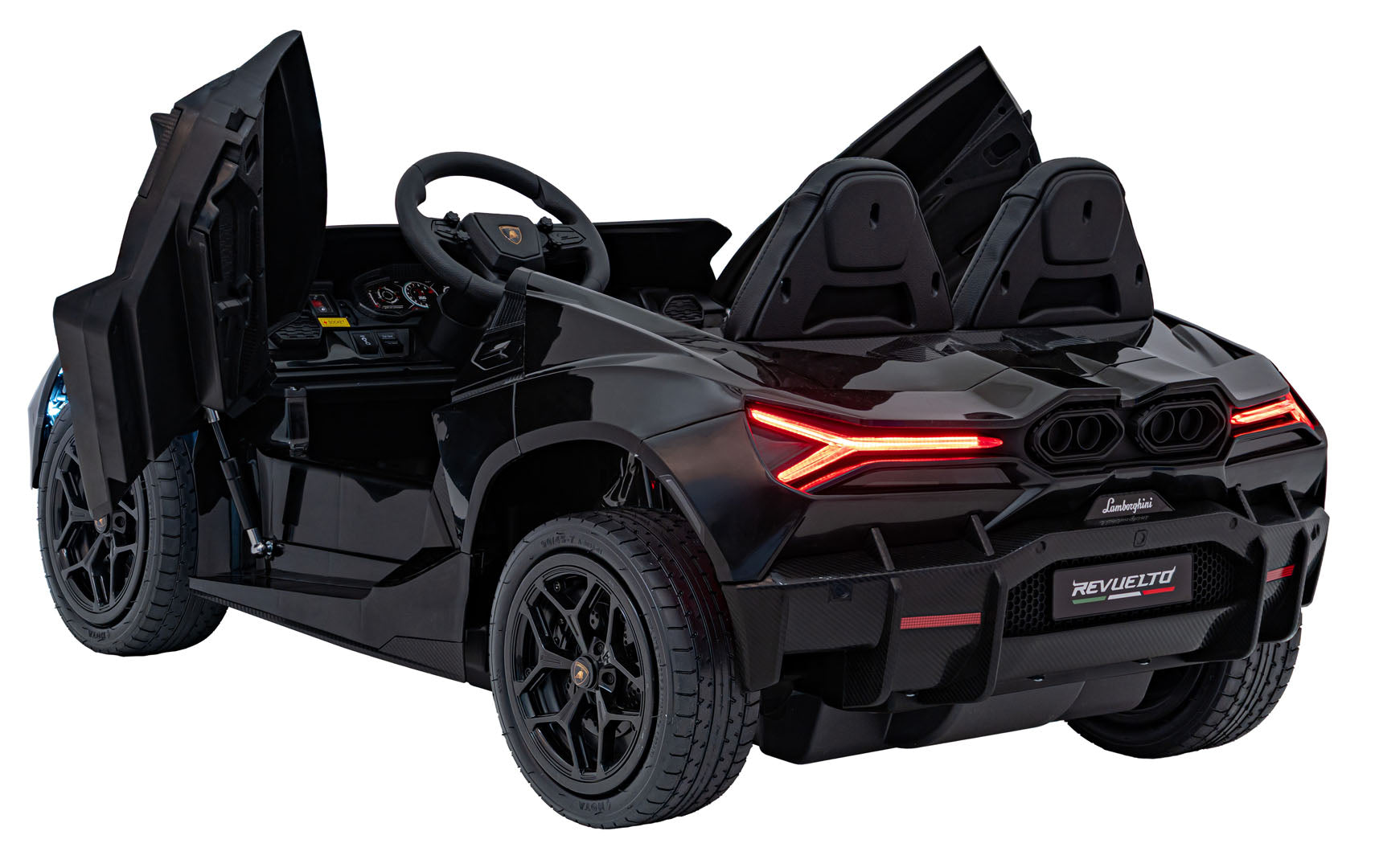 Licencirani auto na akumulator Lamborghini Revuelto XL STRONG - dvosjed - crni