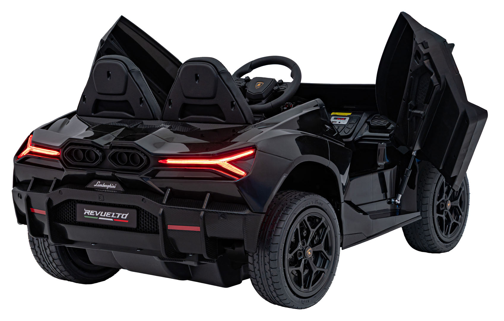 Licencirani auto na akumulator Lamborghini Revuelto XL STRONG - dvosjed - crni