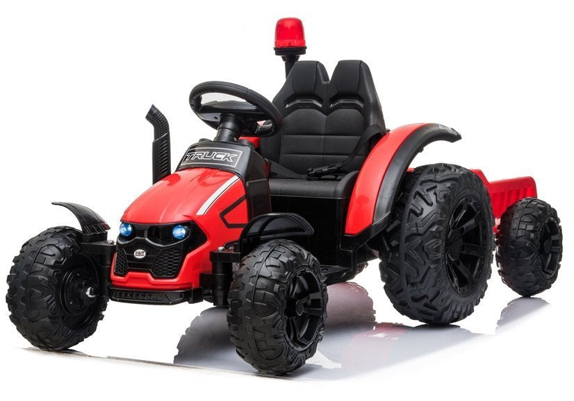 Traktor na akumulator s prikolicom HZB-200 - crveni