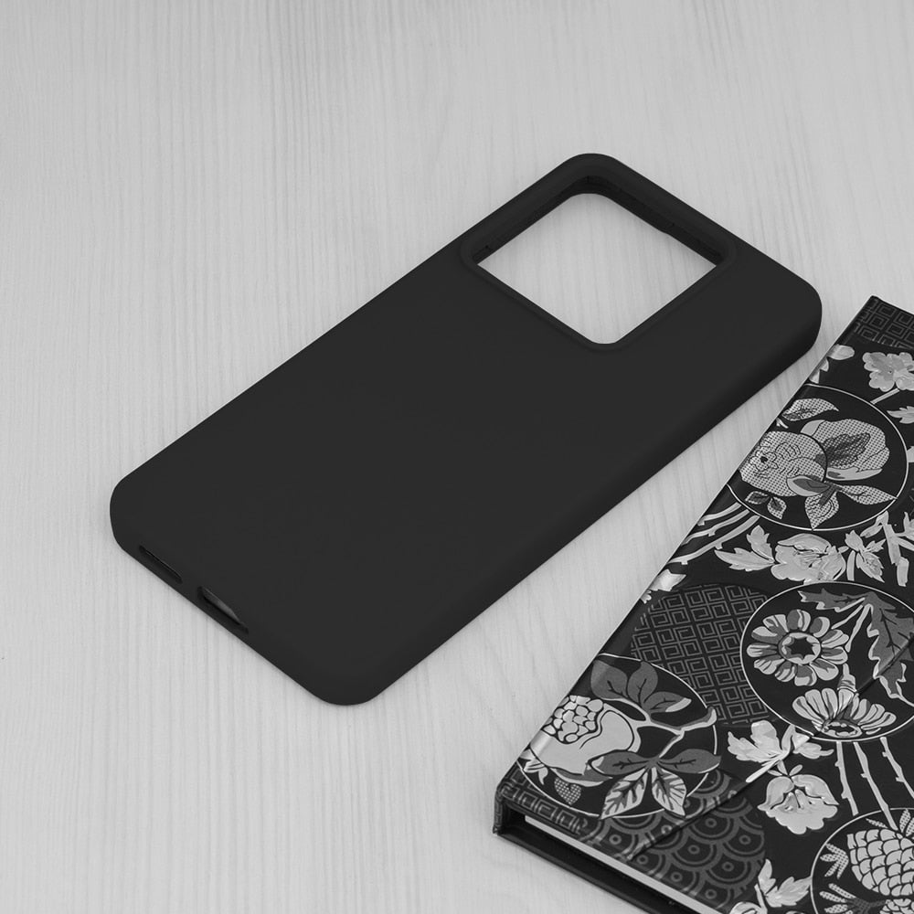 Techsuit Soft Edge Silicone maska za Xiaomi Redmi Note 13 Pro 5G / Poco X6 - črna