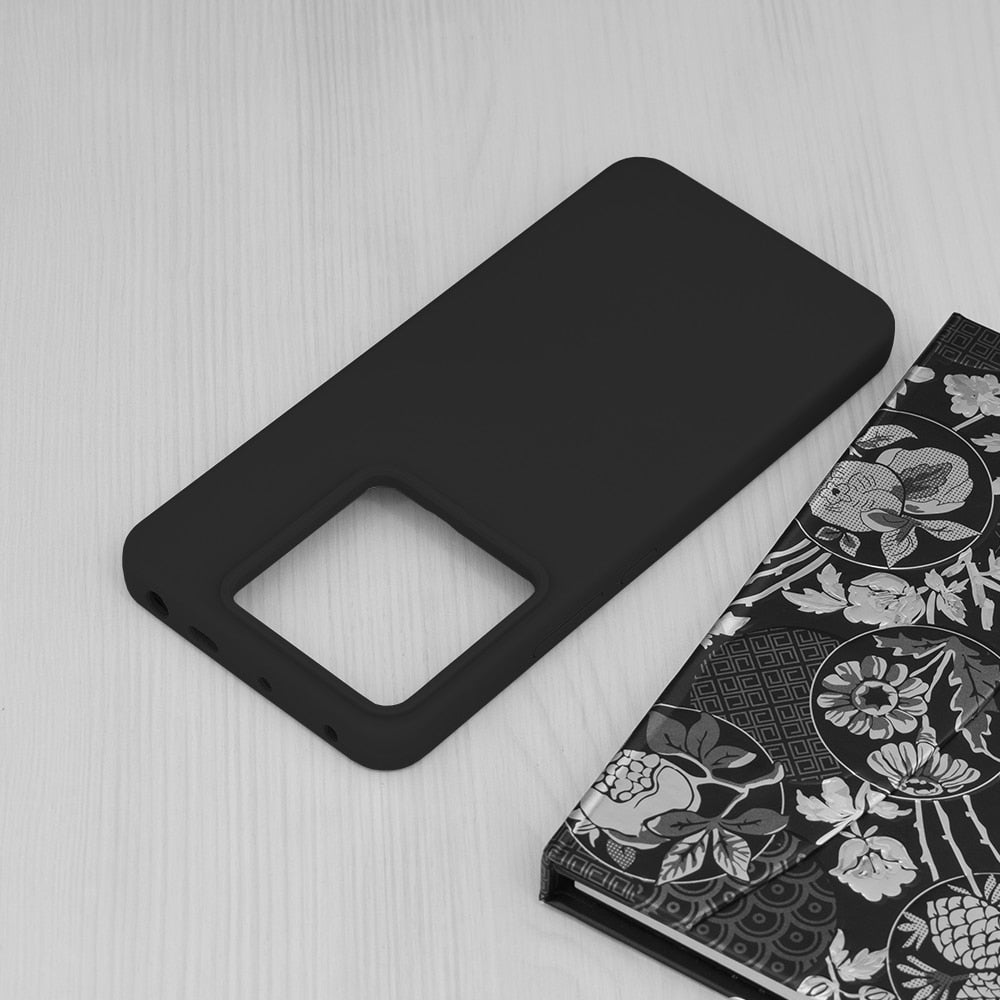 Techsuit Soft Edge Silicone maska za Xiaomi Redmi Note 13 Pro 5G / Poco X6 - črna