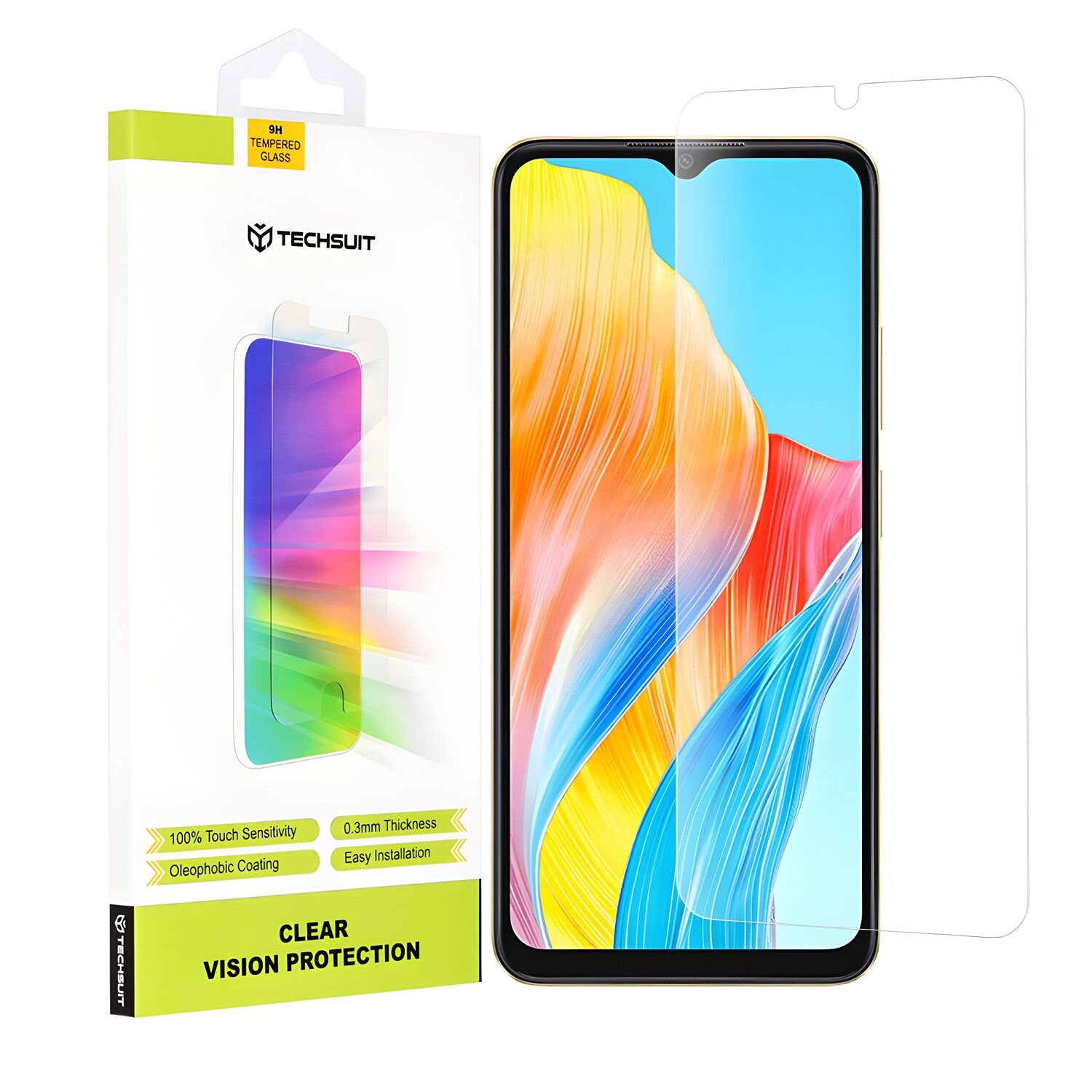 Techsuit zaštitno staklo 9H za Oppo A38/A18 - Prozirna KP30079