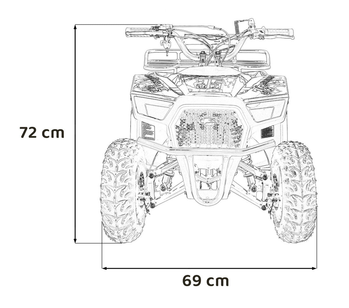 Quad na benzin 49CC SIRIUS - plavi