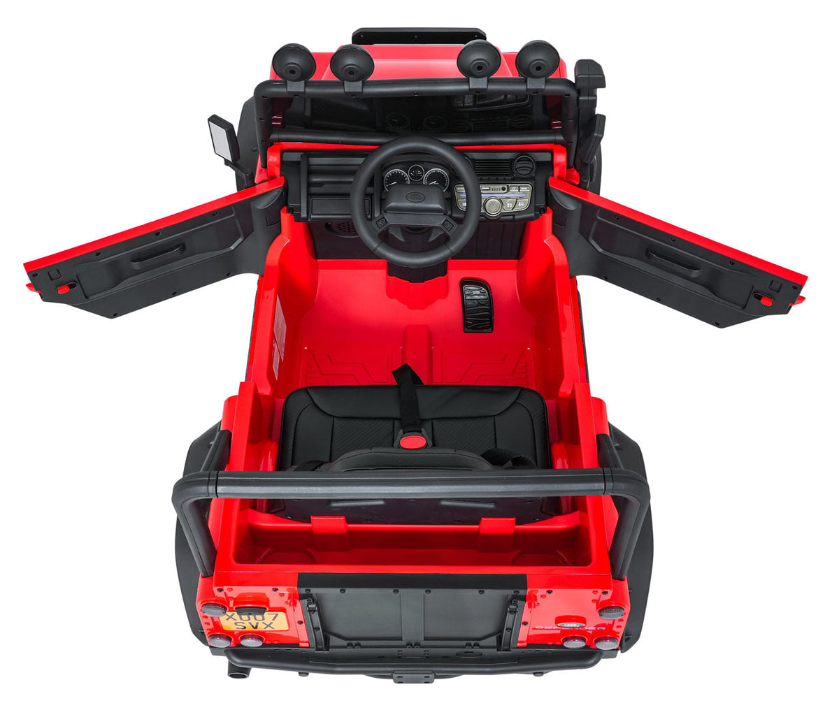 Licencirani auto na akumulator Land Rover Defender 110 SVX Concept - Crveni