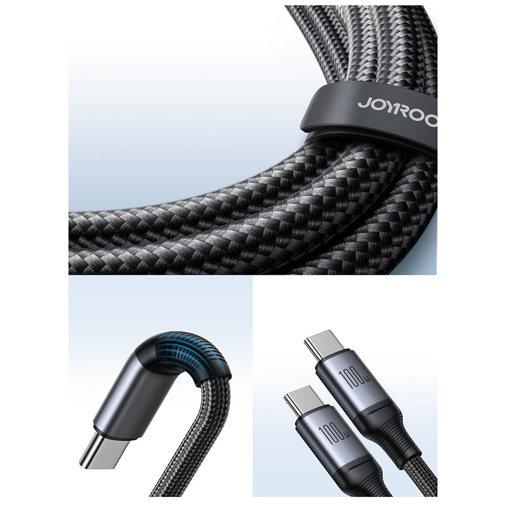 JoyRoom - Polnilni kabel serije Speedy (SA21-1T2) - Type-C do 2x USB-C - hitro polnjenje - 100 W - 150 cm - črn