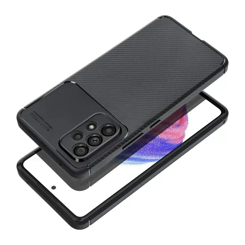 CARBON PREMIUM maska za SAMSUNG GALAXY A52 5G / A52 LTE (4G) / A52S crna