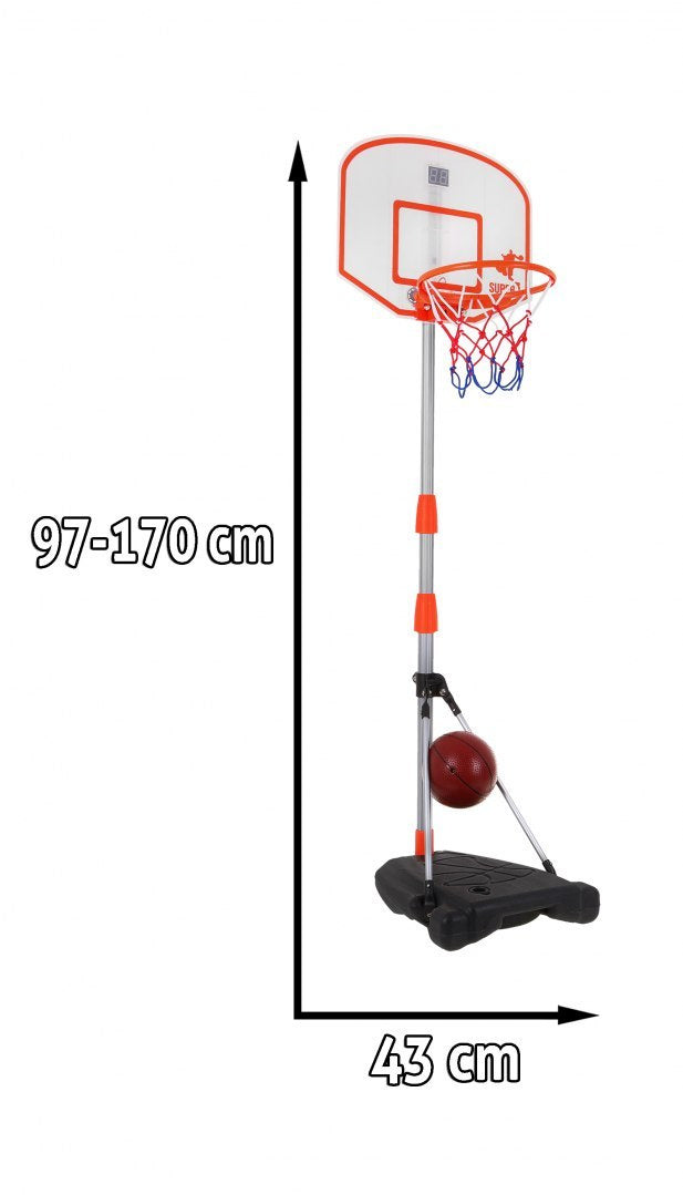 Elektronski koš za košarku sa brojačem koševa - 170 cm