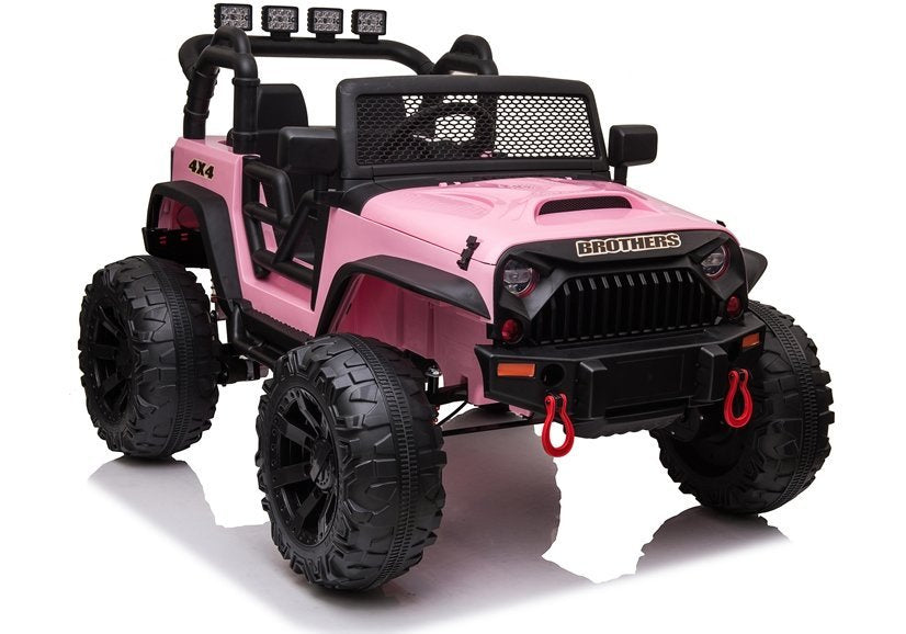 Auto na akumulator Jeep Brother JC666 - svijetlo rozi