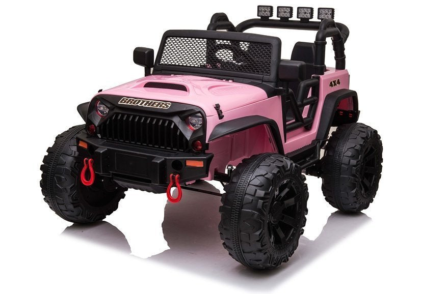 Auto na akumulator Jeep Brother JC666 - svijetlo rozi