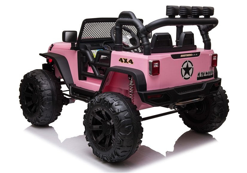 Auto na akumulator Jeep Brother JC666 - svijetlo rozi