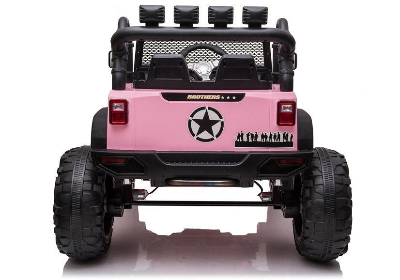 Auto na akumulator Jeep Brother JC666 - svijetlo rozi
