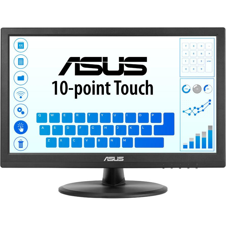 ASUS Touch VT169HE računalni monitor 39,6 cm (15.6") 1920 x 1080 pikseli Full HD LED Ekran osjetljiv na dodir Stolno Crno