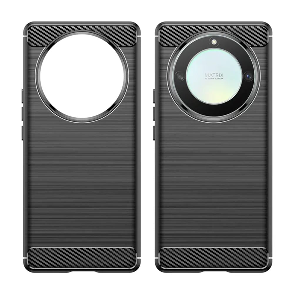 Techsuit Carbon Silicone ovitek za Honor Magic 6 Lite – črna