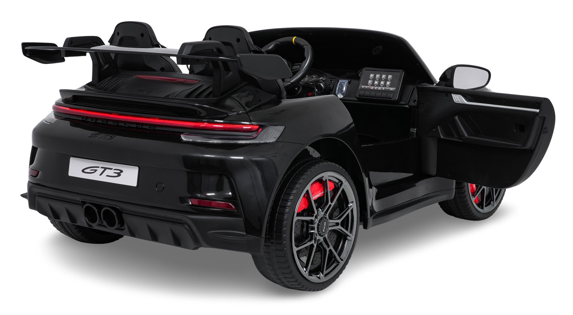 Licencirani auto na akumulator Porsche 911 GT3 STRONG - dvosjed - crni