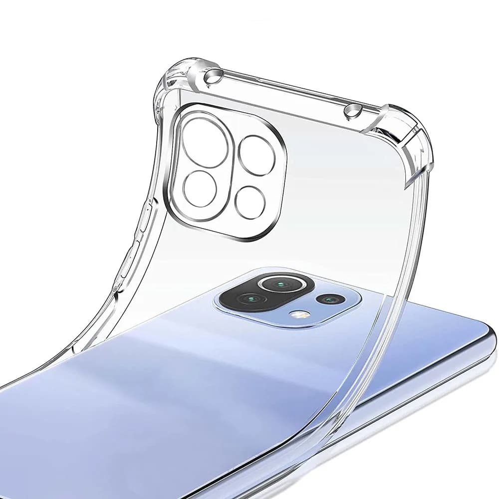 Techsuit Shockproof Clear Silicone prozoren ovitek, odporen na udarce, za Xiaomi Mi 11 Lite 4G / Mi 11 Lite 5G / 11 Lite 5G NE