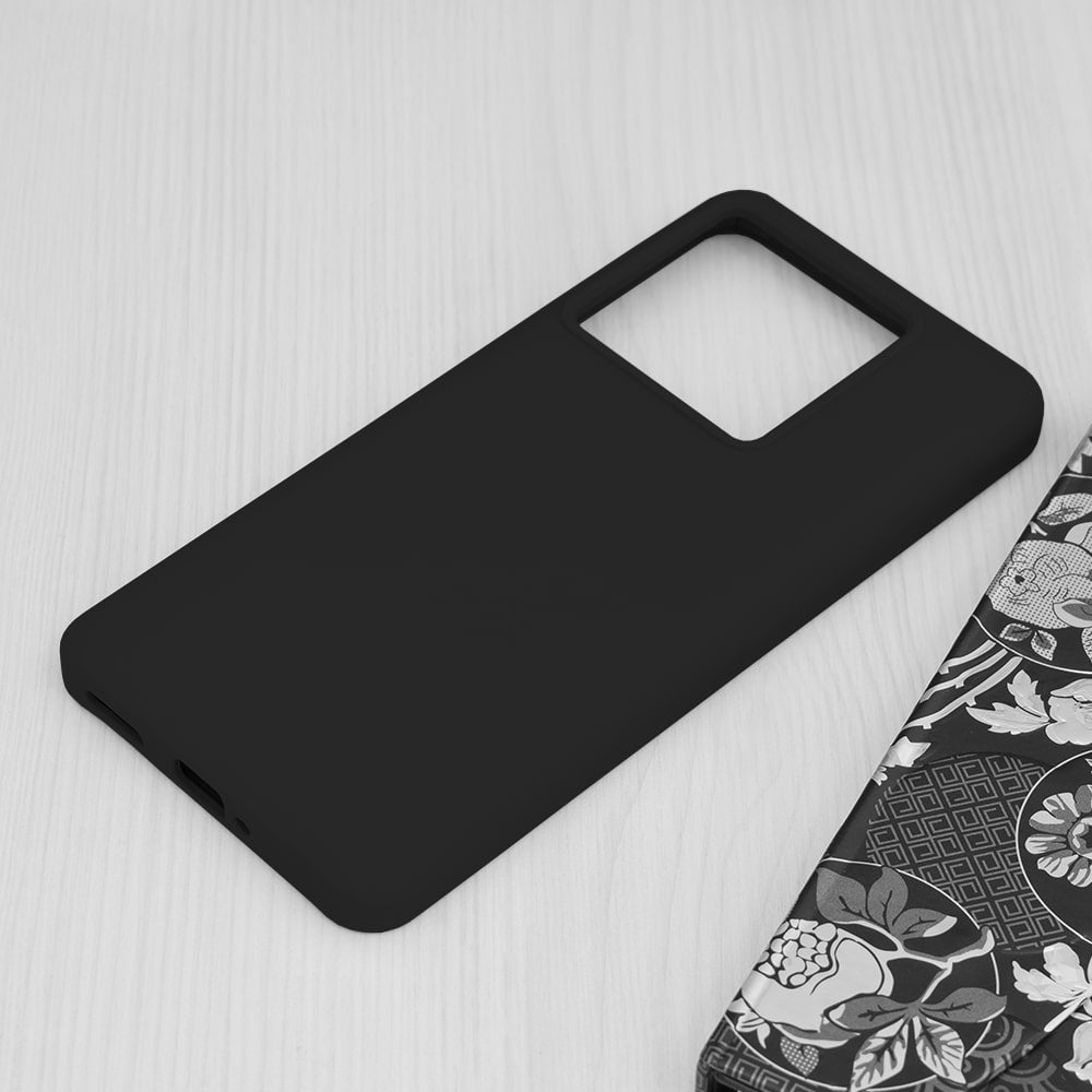 Techsuit Soft Edge silikonska maska za Xiaomi 13T / 13T Pro - črna