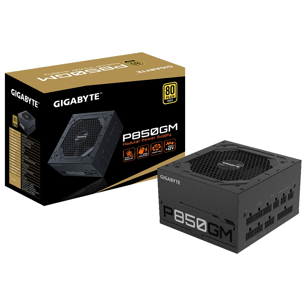 Gigabyte P850GM jedinica za napajanje 850 W 20+4 pin ATX ATX Crno