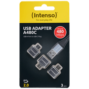 (Intenso) Adapter USB A na USB C, OTG - C480C 3 pcs