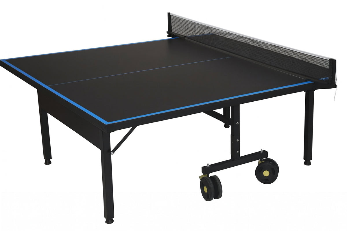Stol za stolni tenis za vanjsku i unutarnju upotrebu 274 cm x 152 cm x 81 cm - crni