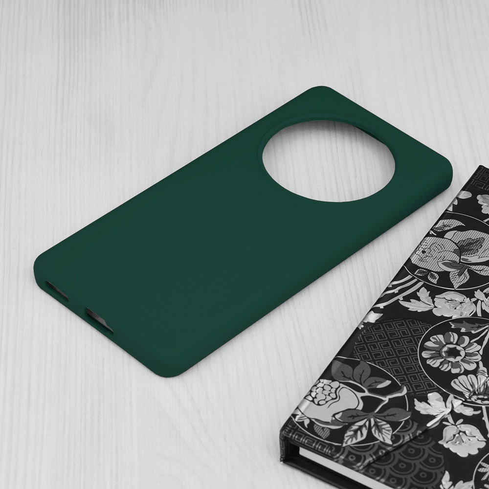 Techsuit Soft Edge silikonska maska za Honor Magic6 Lite – temno zelena