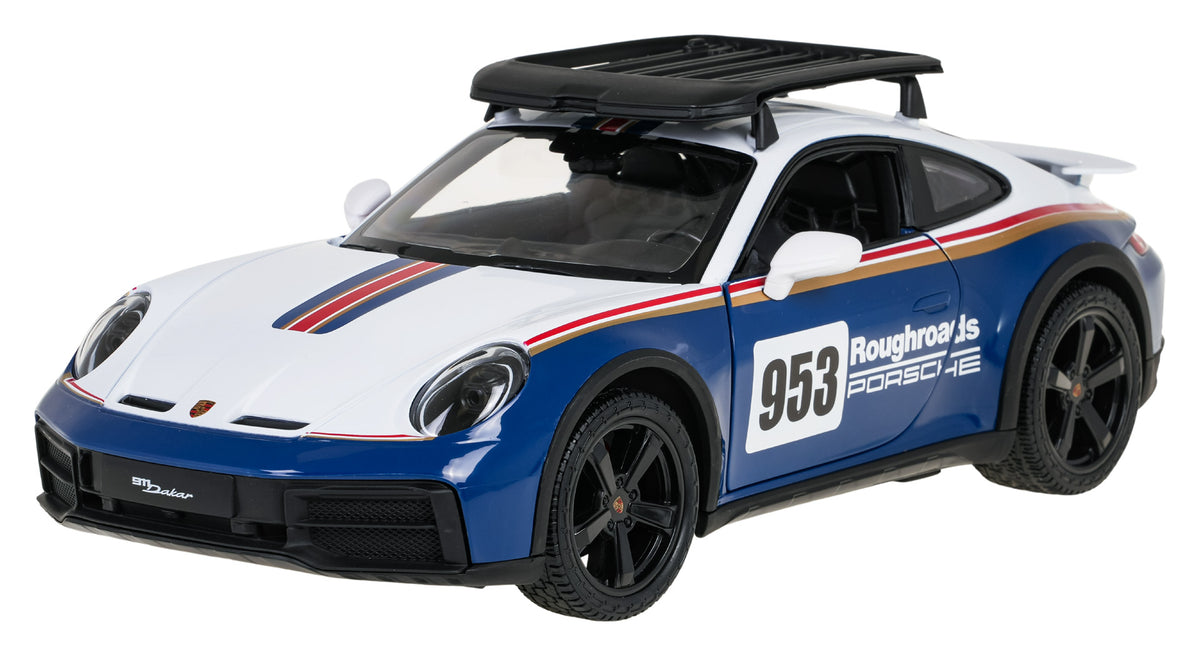 Licencirani auto na daljinsko upravljanje 1:14 Porsche 911 Dakar Performance RASTAR - bijelo/plavi