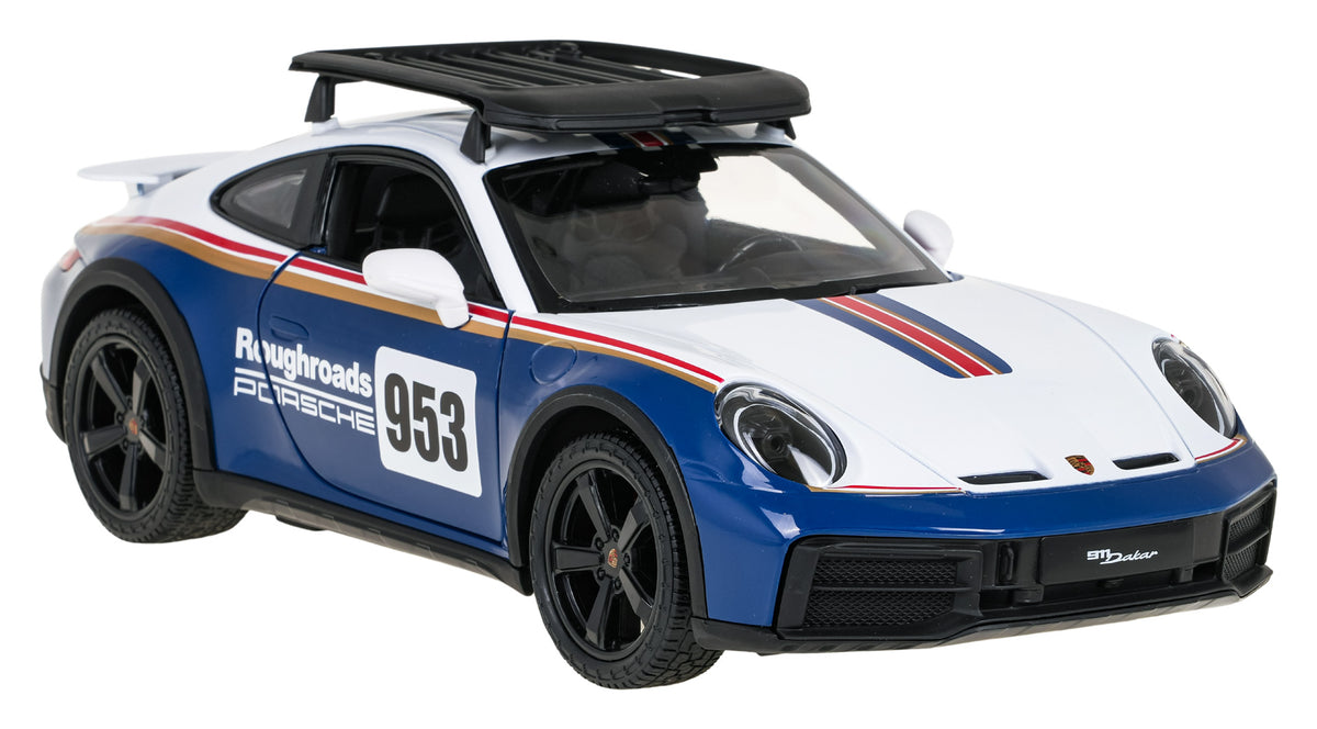 Licencirani auto na daljinsko upravljanje 1:14 Porsche 911 Dakar Performance RASTAR - bijelo/plavi