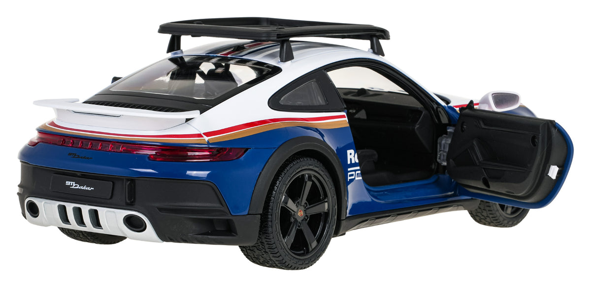 Licencirani auto na daljinsko upravljanje 1:14 Porsche 911 Dakar Performance RASTAR - bijelo/plavi