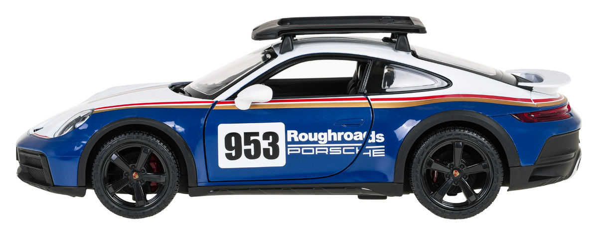 Licencirani auto na daljinsko upravljanje 1:14 Porsche 911 Dakar Performance RASTAR - bijelo/plavi