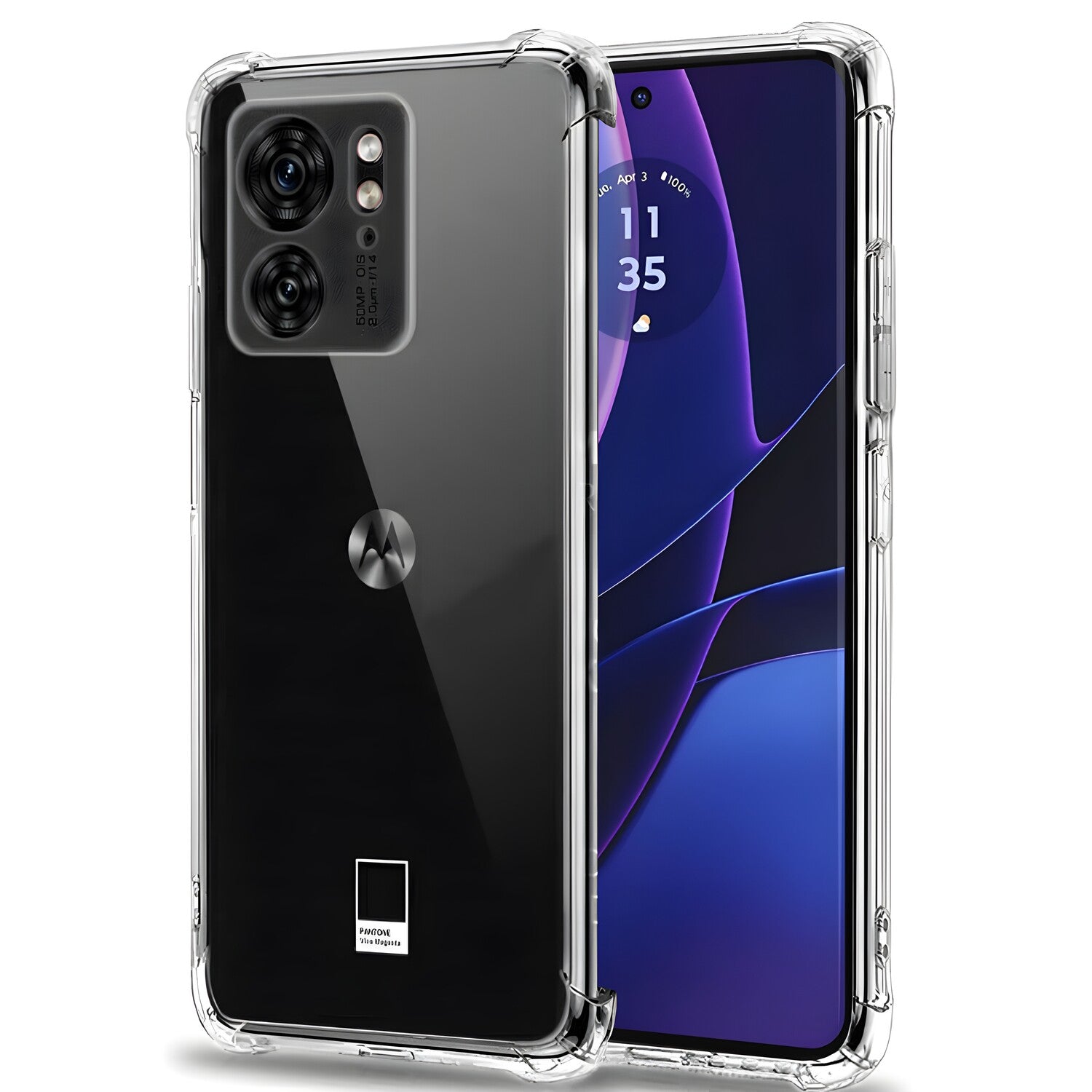 Silikonska futrola s ojačanim rubovima za Motorola Edge 40/Edge (2023) - Prozirna KP30009