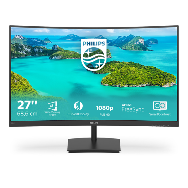 Philips E Line 271E1SCA/00 LED display 68,6 cm (27") 1920 x 1080 pikseli Full HD LCD Crno