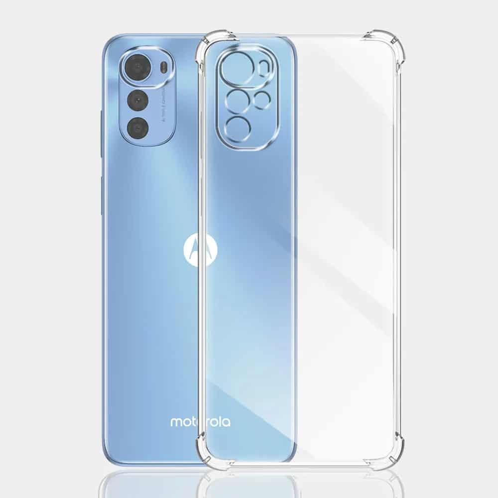 Techsuit Shockproof Clear Silicone prozorna torbica, odporna na udarce, za Motorola Moto E32 / Moto E32s / Moto G22