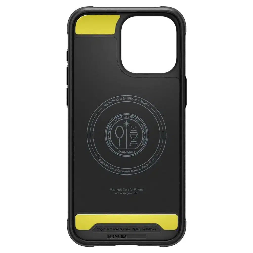 SPIGEN Rugged Armor MAG ovitek, združljiv z MAGSAFE za IPHONE 15 PRO MAX mat črna