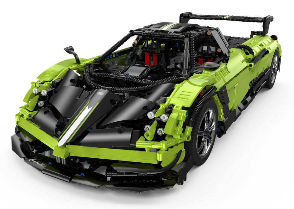 Licencirani auto za slaganje 1:8 Pagani Huayra BC RASTAR sa 2892 elementa - zeleni