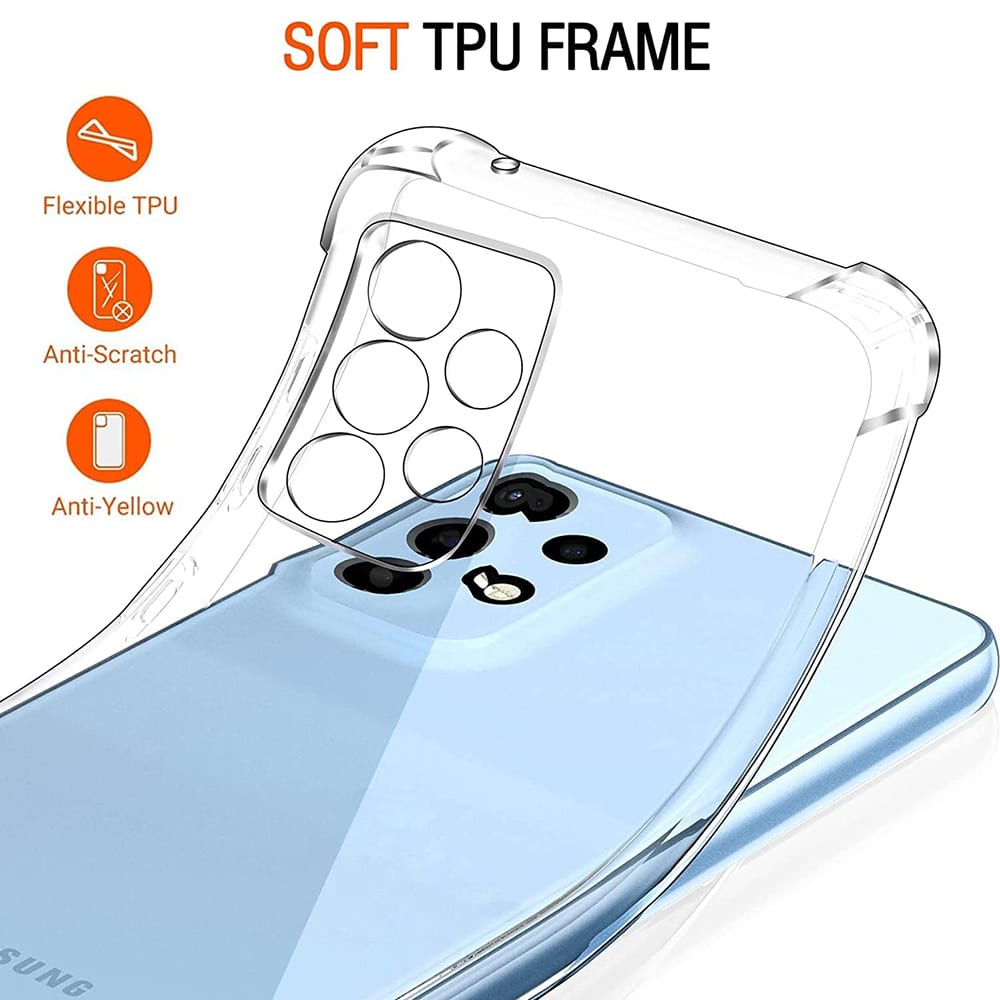 Techsuit Shockproof Clear Silicone prozorna torbica, odporna proti udarcem, za Samsung Galaxy A33 5G