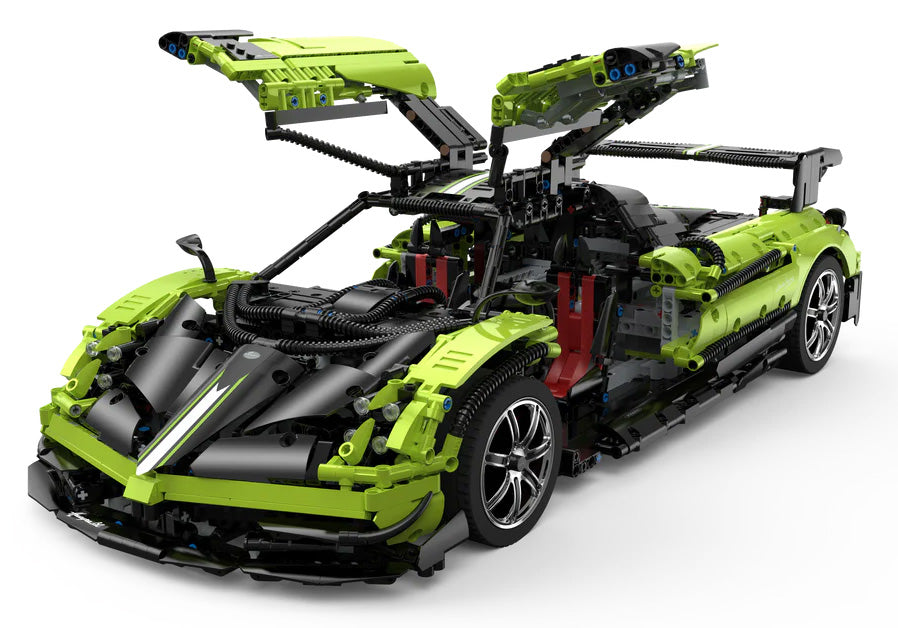 Licencirani auto za slaganje 1:8 Pagani Huayra BC RASTAR sa 2892 elementa - zeleni