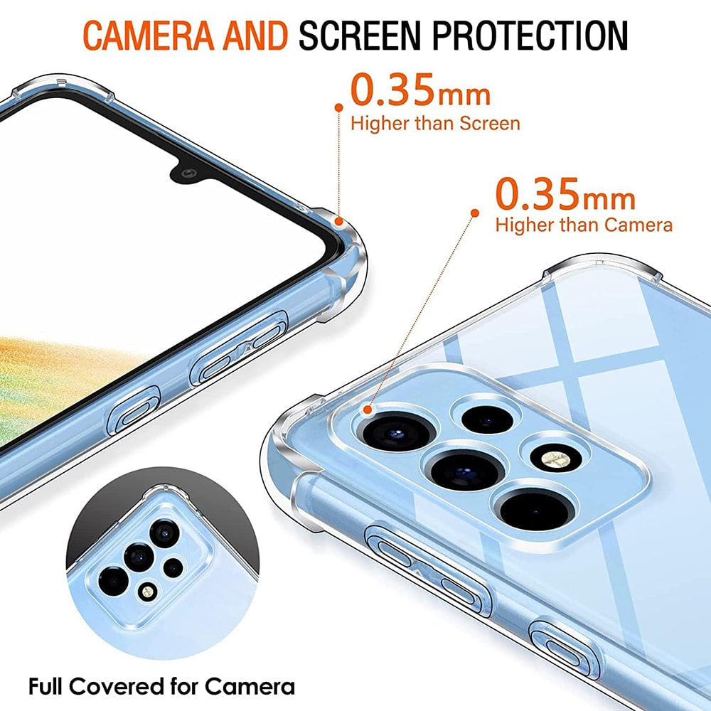 Techsuit Shockproof Clear Silicone prozorna torbica, odporna proti udarcem, za Samsung Galaxy A33 5G