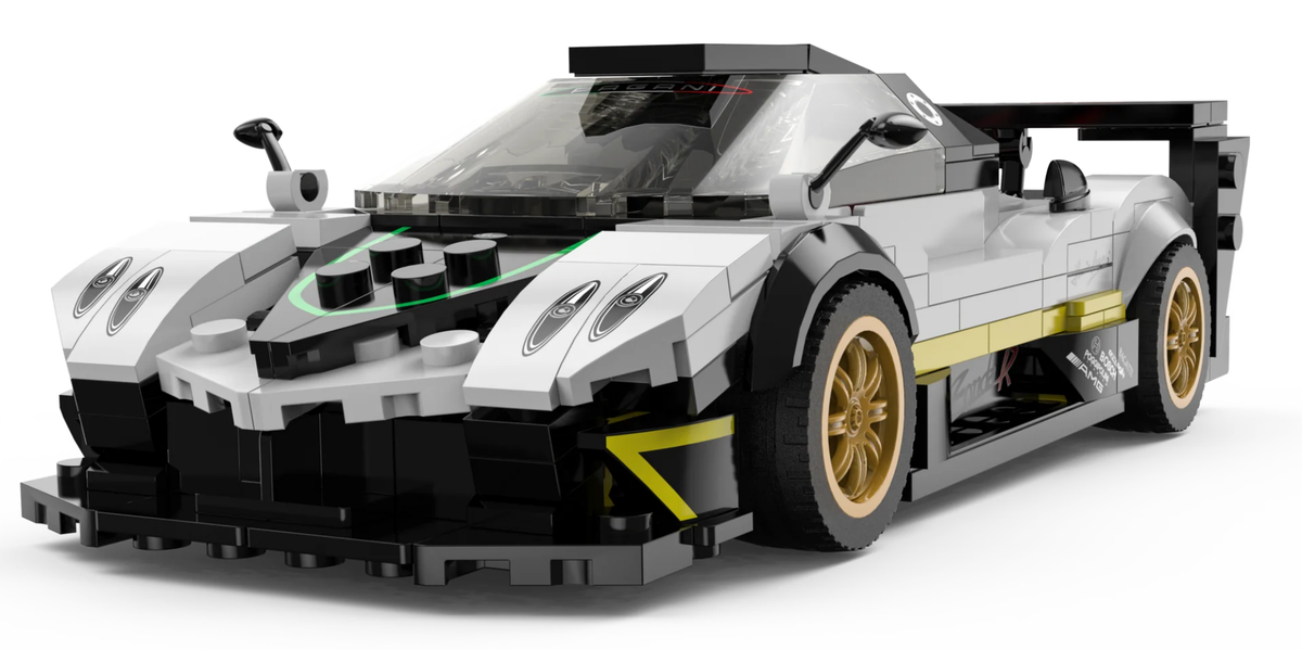 Licencirani auto na daljinsko upravljanje i sastavljanje 1:28 Pagani Zonda R RASTAR - bijeli